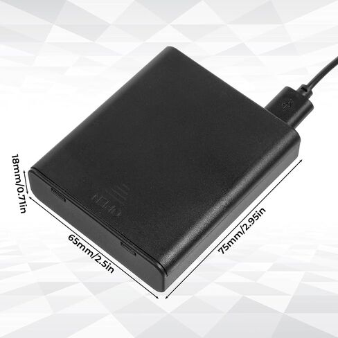 Safe Emergency External Power Supply Box with 6 Connector, External Battery Pack with 2.5mm & 3.5mm Jack Universal Port 4 AA 6V Anti Theft Door Lock Spare Battery Box for Electronic Cabinet Lock Toys in Kuwait