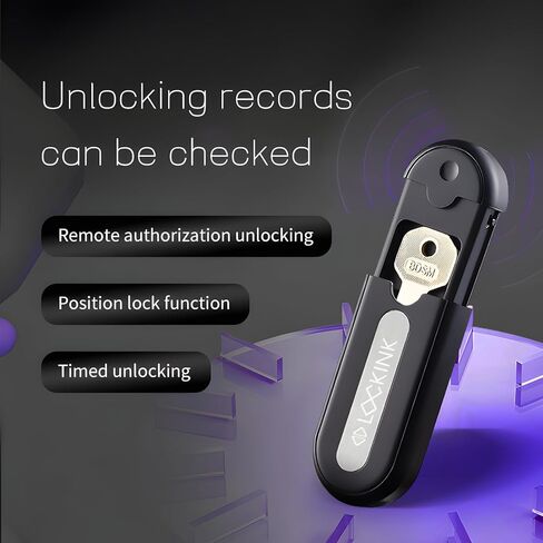 Smart Lock Box, Wireless Smart Key Lock Box with App Control, Share eKey, Wall Mount & Door Handle, Electronic Lock Key Box, Bluetooth in Kuwait