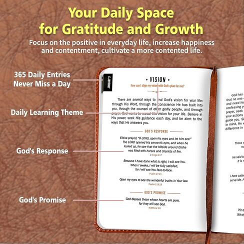 2026 One Minute WITH GOD for Men - 365 Days Bible Daily Devotional Journal- Mens Bibles Study Prayer Book - Brown Leather Bible Planner Guide - Gift for Dad Christian Beginners in Kuwait