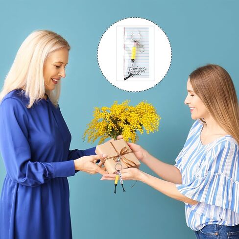 كينينج 1098 قطعة 24 مجموعة من هدايا تقدير معلم التخرج DIY مجموعة صنع سلسلة المفاتيح تتضمن بطاقات شكر، خرز قلم رصاص سحري، مجموعة حرفية لهدايا مدرس التخرج من الطلاب in Kuwait