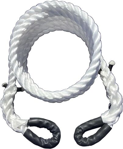 حبل السحب الغربي TR-15 (من شركة Tow Rope) | سمك 7/8 بوصة | قوة الشد 8000 رطل | طول القطع 20 قدم | قسط الانتعاش الحركي البولي بروبلين in Kuwait