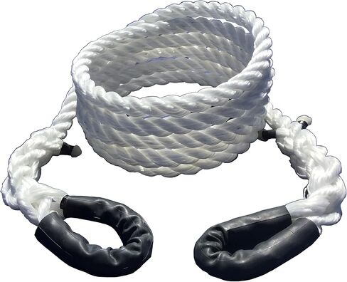 حبل السحب الغربي TR-15 (من شركة Tow Rope) | سمك 7/8 بوصة | قوة الشد 8000 رطل | طول القطع 20 قدم | قسط الانتعاش الحركي البولي بروبلين in Kuwait