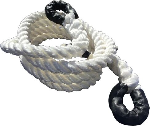 حبل السحب الغربي TR-60 (من شركة Tow Rope) | سمك 2 بوصة | قوة الشد 50.000 رطل | طول القطع 30 قدم | قسط الانتعاش الحركي البولي بروبلين in Kuwait
