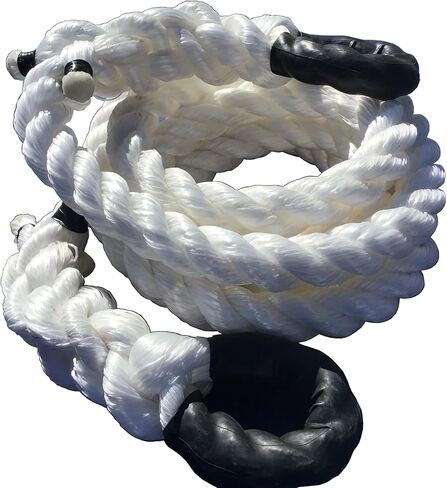 حبل السحب الغربي TR-100 (من شركة Tow Rope) | سمك 3 1/2 بوصة | قوة الشد 80.000 رطل | طول القطع 30 قدم | قسط الانتعاش الحركي البولي بروبلين in Kuwait