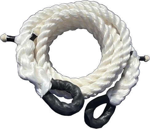 Western Tow Rope TR-45 (by The Tow Rope Company) | 1 5/8 Inch Thickness | 35,000 lbs Tensile Strength | Cut Length 30 Foot | Premium Polypropylene Kinetic Recovery in Kuwait