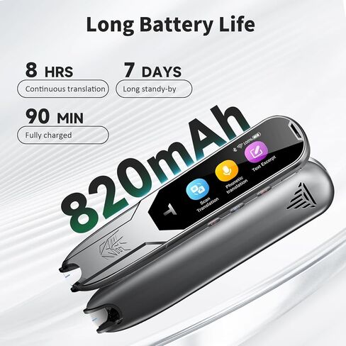 Translator Pen, Reading Pen for Dyslexia, Traductor De Voz Instantaneo, Pen Scanner Text to Speech Device, Scan Reader Pen OCR Digital Pen Reader, Wireless Translation Pen Scanner for Students Adults in Kuwait