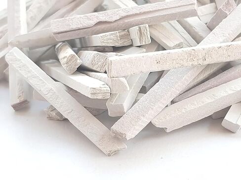 Journal -G White Indian Slate Clay Pencils - Edible Earthy To Eat slate Pica Rocks - Bulk, Comestible para comer New in Kuwait