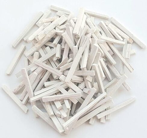 Journal -G White Indian Slate Clay Pencils - Edible Earthy To Eat slate Pica Rocks - Bulk, Comestible para comer New in Kuwait
