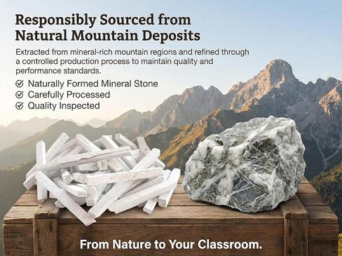 Journal -G White Indian Slate Clay Pencils - Edible Earthy To Eat slate Pica Rocks - Bulk, Comestible para comer New in Kuwait