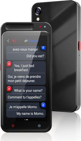 Language Translator Device, 150 Languages Two-Way Instant Translator Device, 4" 1 HD Screen Accuracy Real-time Voice Translation Support Offline&Chatgpt&Record&Photo Translation for Business Travel in Saudi Arabia
