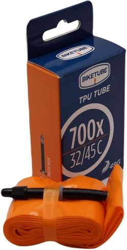 أنبوب دراجة طريق من مادة TPU مقاس 700 × 32-45 من العلامة التجارية BIKETUBE - صمام بريستا (48 مم، 60 مم) - أنبوب داخلي مدمج لدراجات الطرق والحصى والتجول ودراجات الركاب - بديل بوتيل - يناسب فرامل القرص أو الحافة in Saudi Arabia