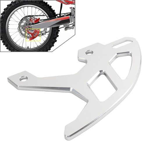 FSFY القرص الحرس الخلفي مكبح قرصي غطاء حماية 1 قطعة لهوندا CRF 250R 2004-2017 ، لهوندا CRF 250X 2004-2017 الألومنيوم الفضة in Kuwait