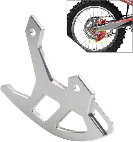 FSFY القرص الحرس الخلفي مكبح قرصي غطاء حماية 1 قطعة لهوندا CRF 250R 2004-2017 ، لهوندا CRF 250X 2004-2017 الألومنيوم الفضة in Kuwait