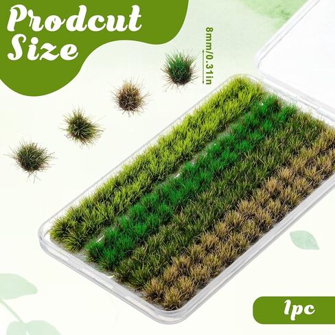 120 PCS Diorama Grass, Static Grass Tuft Miniature ModelGrass for Diorama, Landscape Railroad, Train Scenery, War Gaming Terrain, DIY Landscape in Kuwait