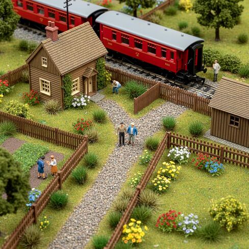 120 PCS Diorama Grass, Static Grass Tuft Miniature ModelGrass for Diorama, Landscape Railroad, Train Scenery, War Gaming Terrain, DIY Landscape in Kuwait