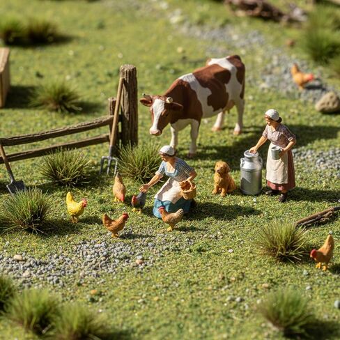 120 PCS Diorama Grass, Static Grass Tuft Miniature ModelGrass for Diorama, Landscape Railroad, Train Scenery, War Gaming Terrain, DIY Landscape in Kuwait