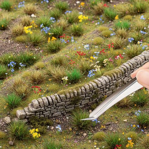 120 PCS Diorama Grass, Static Grass Tuft Miniature ModelGrass for Diorama, Landscape Railroad, Train Scenery, War Gaming Terrain, DIY Landscape in Kuwait