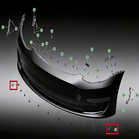 20psc Screw and Clip Replacement Kit for Tesla Model Y & Model 3 Mud Flaps, Model Y Liner, Model 3 Model X,Underbody Shield – Push-Type Retainers for Secure, Rattle-Free Fit in Kuwait