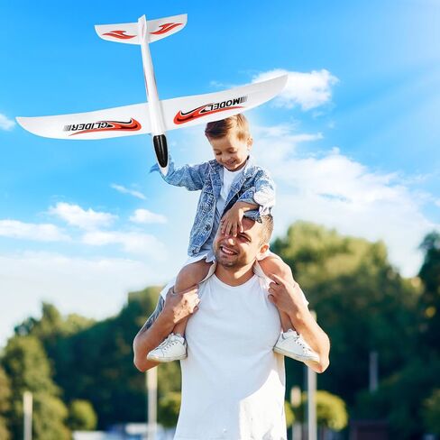 BESPORTBLE 2 Pack Kids Foam Airplane Toys 39 Inch Hand Throw Glider Planes for Outdoor Play and Hand-Eye Coordination in Kuwait