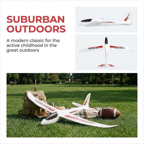 BESPORTBLE 2 Pack Kids Foam Airplane Toys 39 Inch Hand Throw Glider Planes for Outdoor Play and Hand-Eye Coordination in Kuwait