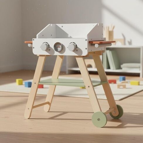 kowaku Wooden Barbecue Grill Toy Realistic Wooden Grill Toy in Kuwait