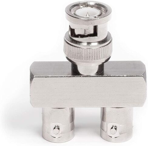THE CIMPLE CO BNC Y Splitter - 2 Output BNC, SDI, HD-SDI, CCTV Splitter - 1 Male Port to 2 Female Ports, Coaxial Cable Extension - 10 Pack in Saudi Arabia