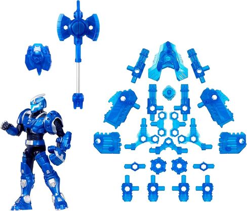 Triceratops Pilot (TJ) Action Figure Toy, 3.75-Inch Poseable Figure with Interchangeable Armor Pieces and Transforming Weapon, Kids, Boy, Girls, Ages 6+ in Kuwait