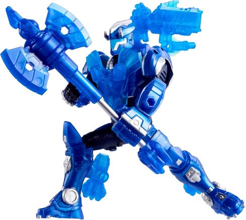Triceratops Pilot (TJ) Action Figure Toy, 3.75-Inch Poseable Figure with Interchangeable Armor Pieces and Transforming Weapon, Kids, Boy, Girls, Ages 6+ in Kuwait