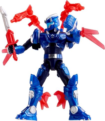 Triceratops Pilot (TJ) Action Figure Toy, 3.75-Inch Poseable Figure with Interchangeable Armor Pieces and Transforming Weapon, Kids, Boy, Girls, Ages 6+ in Kuwait