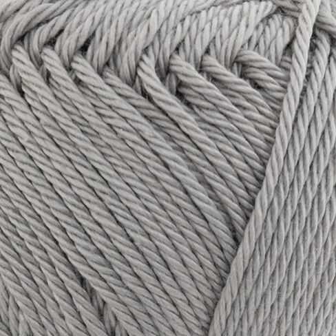 Makromecity Luminia Mercerized Giza Cotton Yarn, Lightweight #3 DK Yarn for Knitting & Crochet, 50g/137yd, Soft Silky Shine Perfect for Summer Garments, Tops & Baby Projects (Light Grey, 3 Skeins) in Saudi Arabia