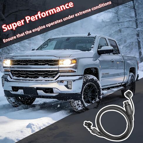 84564686 Engine Block Coolant Heater Cable Cord Compatible with Chevrolet 2019-2023 Silverado 1500/LD/LTD, for 2020-2024 GM 2500/3500 HD Duramax Trucks, for Buick Cadillac 2019-2022 in Kuwait