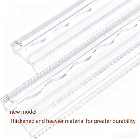 American Mahjong Racks with Pushers, Premium Heavy-Duty Clear Acrylic Tile Holders with Smooth Slide Push Bars, Non-Slip Durable Game Accessory Set for Easy Gameplay, 4-Pack in Kuwait