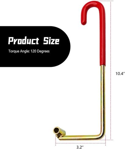 120° Trunk Lid Opener Torsion Bar Spring Installer/Remover Tool, Fit for Honda Accord Sedan 2008-2012 Civic Sedan 2006-2011, for Acura ILX TL TSX Replacement 07AAF-SNAA100 07AAFSNAA100 in Kuwait
