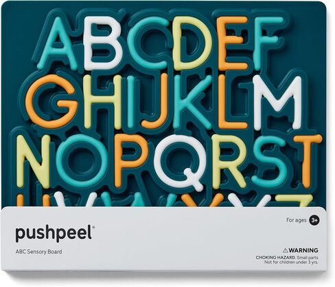 Pushpeel Advanced ABC Tracing Puzzle Board (Best for Ages 4+) – Silicone Learning Toy for Pre-Writing & Fine Motor Skills – Quiet Sensory Travel Activity Toy for Kids – Uppercase Alphabet, Spruce in Kuwait