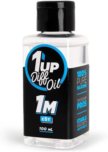 1UP Racing 111000 - زيت السيليكون النقي، 100 مل، 1 مليون CST in Kuwait