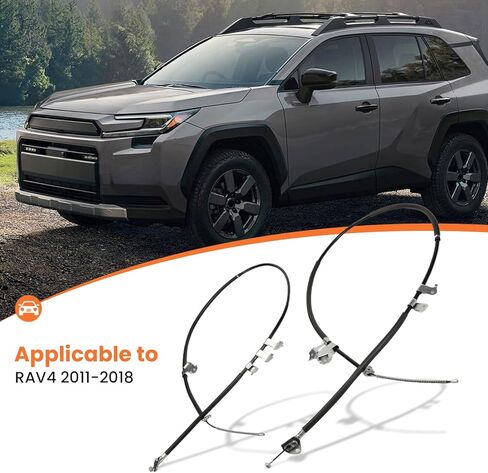 2 Packs 464300R012 Parking Brake Cable Compatible with RAV4 2011-2018 Rear Left and Right ‎46430-0R013 in Kuwait