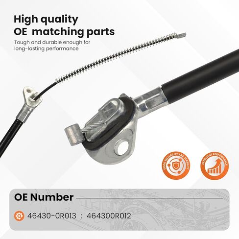 2 Packs 464300R012 Parking Brake Cable Compatible with RAV4 2011-2018 Rear Left and Right ‎46430-0R013 in Kuwait