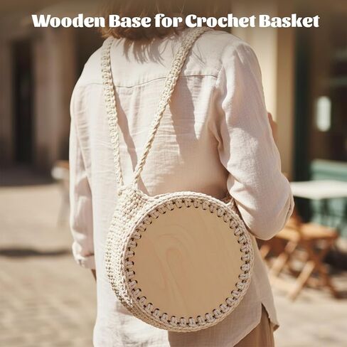 8 Pcs Crochet Basket Base Round Unfinished Wooden Bases for Crochet Baskets Bottom Moses Basket Base for DIY Craft Weaving Baskets Making Supplies Home Decoration 6 Inches in Kuwait