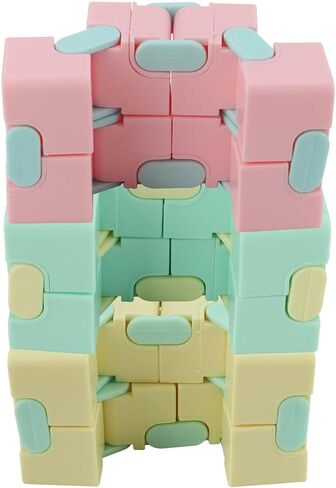 HURRISE 3pcs Plastic Infinite Matte Decompression Toy - Stress Relief & Improvement Gadget for Adults & Kids, Ideal for Office & Home Use in Kuwait
