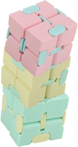 HURRISE 3pcs Plastic Infinite Matte Decompression Toy - Stress Relief & Improvement Gadget for Adults & Kids, Ideal for Office & Home Use in Kuwait