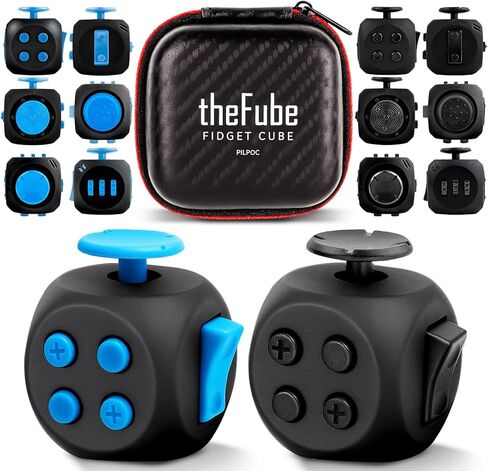 PILPOC theFube Fidget Cubes 2 Pack - Midnight and Midnight/Sapphire 6-Sided Infinity Cubes in Kuwait