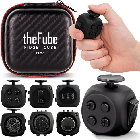 PILPOC theFube Fidget Cubes 2 Pack - Midnight and Midnight/Sapphire 6-Sided Infinity Cubes in Kuwait