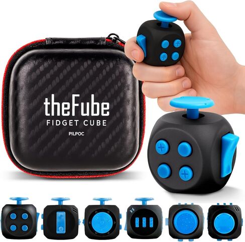 PILPOC theFube Fidget Cubes 2 Pack - Midnight and Midnight/Sapphire 6-Sided Infinity Cubes in Kuwait