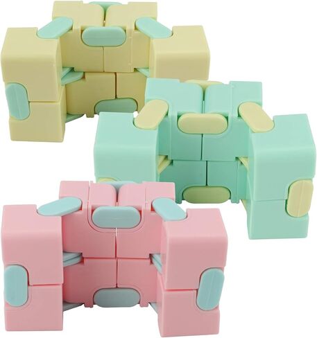Cubes 3PCS 3PCS Infinite Decompression Toy Matte Finish Hand Toy for Kids and Adults Stress Relief Ideal Office Desk in Kuwait