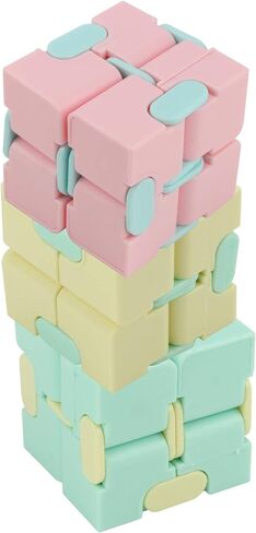 Cubes 3PCS 3PCS Infinite Decompression Toy Matte Finish Hand Toy for Kids and Adults Stress Relief Ideal Office Desk in Kuwait