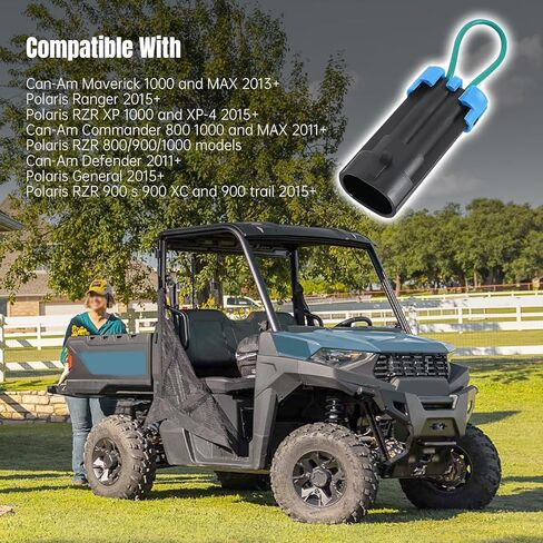 قطعتان من قابس تجاوز حزام الأمان UTV لملحقات Polaris RZR Ranger 570-1000 XP، Can-Am Commander Maverick Defender، موسع حزام الأمان المتوافق 2025 in Kuwait