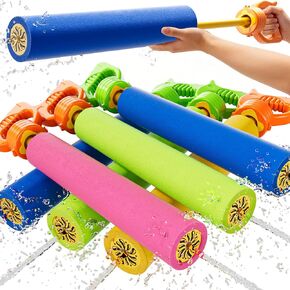 6 Pack Water Squirter for Kids, Foam Water Pool Squirt Toy, Outdoor Swimming Beach Water Play, Pool Backyard Party Activities Birthday Gift Toy for Toddler Kid Ages 1-3 4-8 8-12 in Kuwait