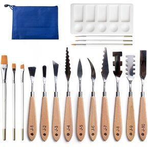 Special-Shaped Scraper Oil Brush Palette Student Art Supply Set in Kuwait