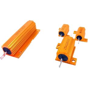 25W 50W 100W الألومنيوم الطاقة معدن شل حالة Wirewound المقاوم 0.01-100K 0.05 0.1 0.5 1 2 6 8 10 20 200 500 1K 10K أوم (50W-30R) in Kuwait