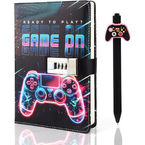 Diary with Lock For Boys Ages 8-12, Game On Journal with Lock Lockable Diary Kids diary with lock Teenage Boy Back to School Birthday Gifts for Boys 8 9 10 11 12 13 14 15 16 17 Year Old Journal Notebook in Saudi Arabia